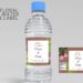 (Free) Purple Tulips Canva Wedding Water Bottle Labels
