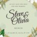 ( Free ) Sparkly Lily Canva Wedding Invitation Templates