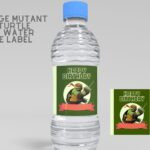 (Free) Teenage Mutant Ninja Turtle Canva Birthday Water Bottle Labels