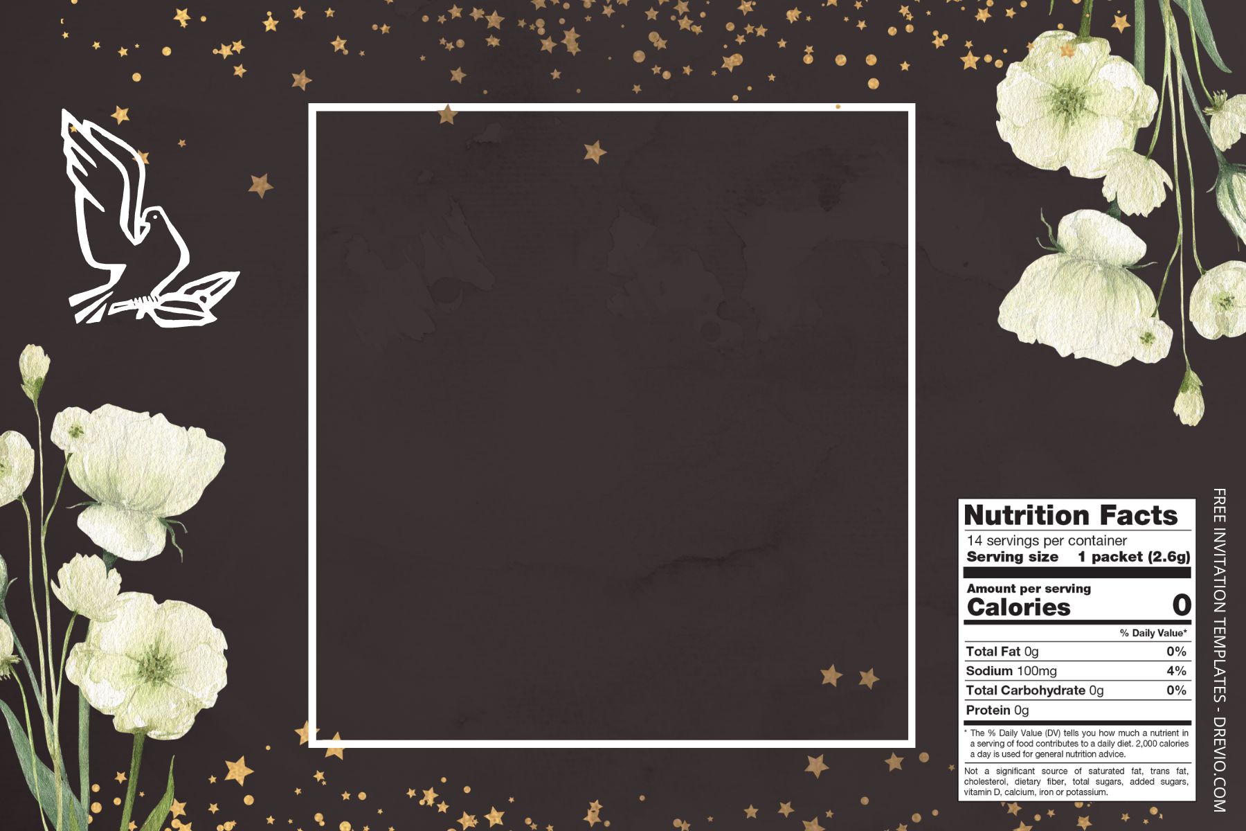 (Free) White Wedding Canva Water Bottle Labels Two