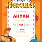 16+ Hercules Canva Birthday Invitation Templates