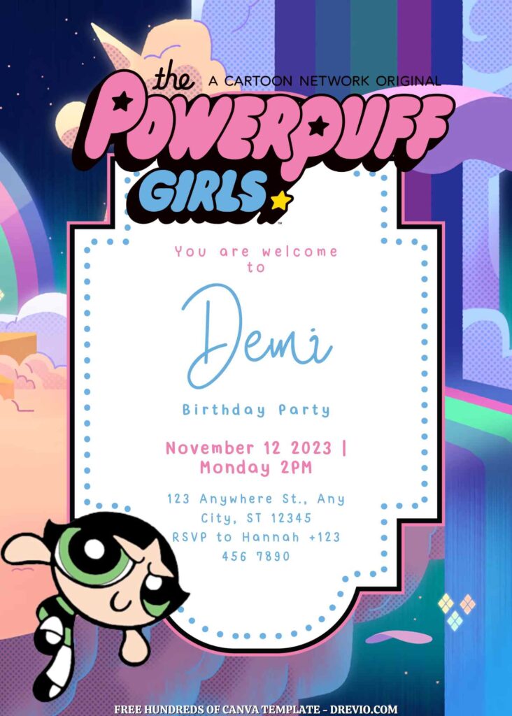 Free Powerpuff Girls Birthday Invitations