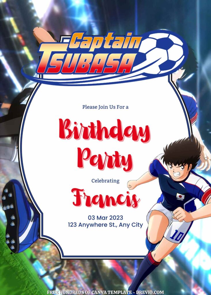 Free Tsubasa Birhday Invitations