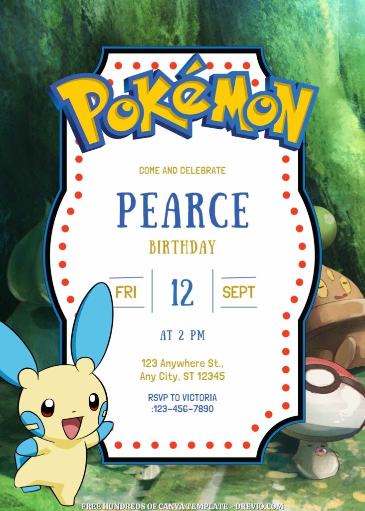 Free Pokemon Birthday Invitations