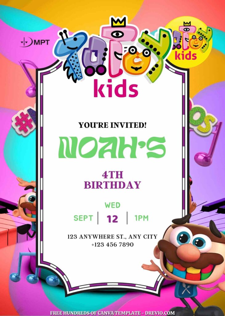 Totoy Kids Birthday Invitations
