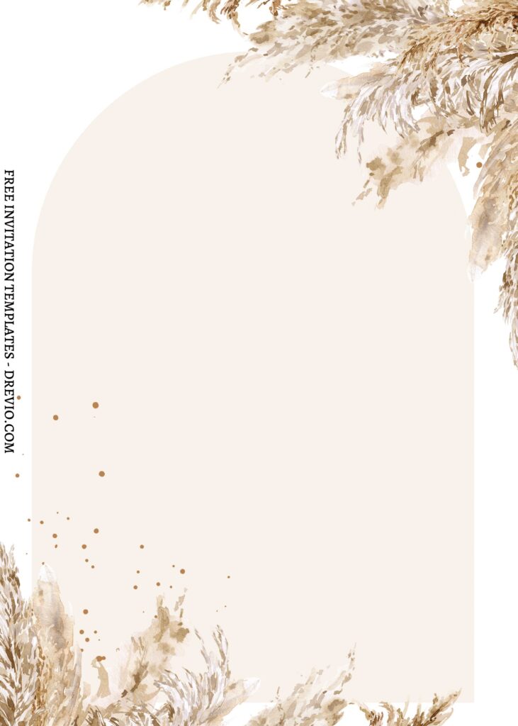 10 Beloved Boho Pampas Canva Invitation Templates