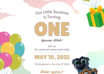 10+ Playtime With Puppy Dog Pals Canva Birthday Invitation Templates