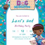 FREE – 18+ Doc McStuffins Canva Birthday Invitation Template