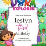 FREE Editable Dora the Explorer Birthday Invitation Templates (14+ Canva Designs 2026)