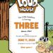 Free The Loud House Birthday Invitations with Home in the Background