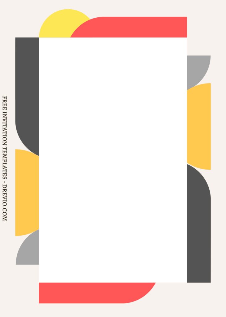11 Geometric Design Canva Invitation Templates
