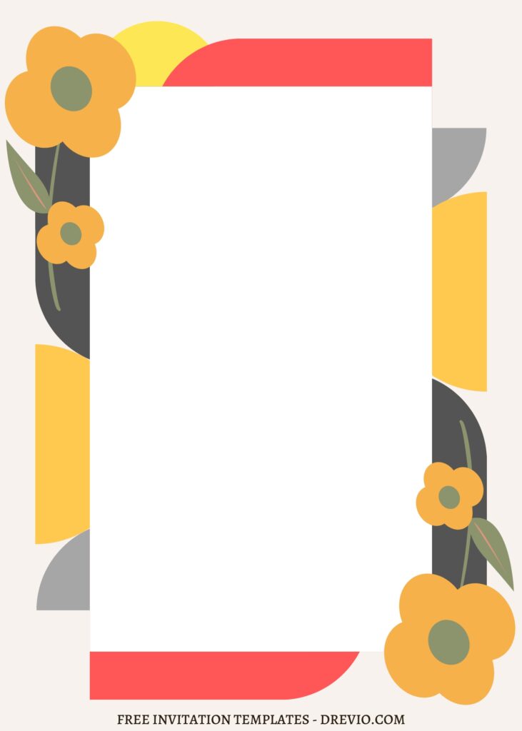 11 Modern Geometric Design Canva Invitation Templates
