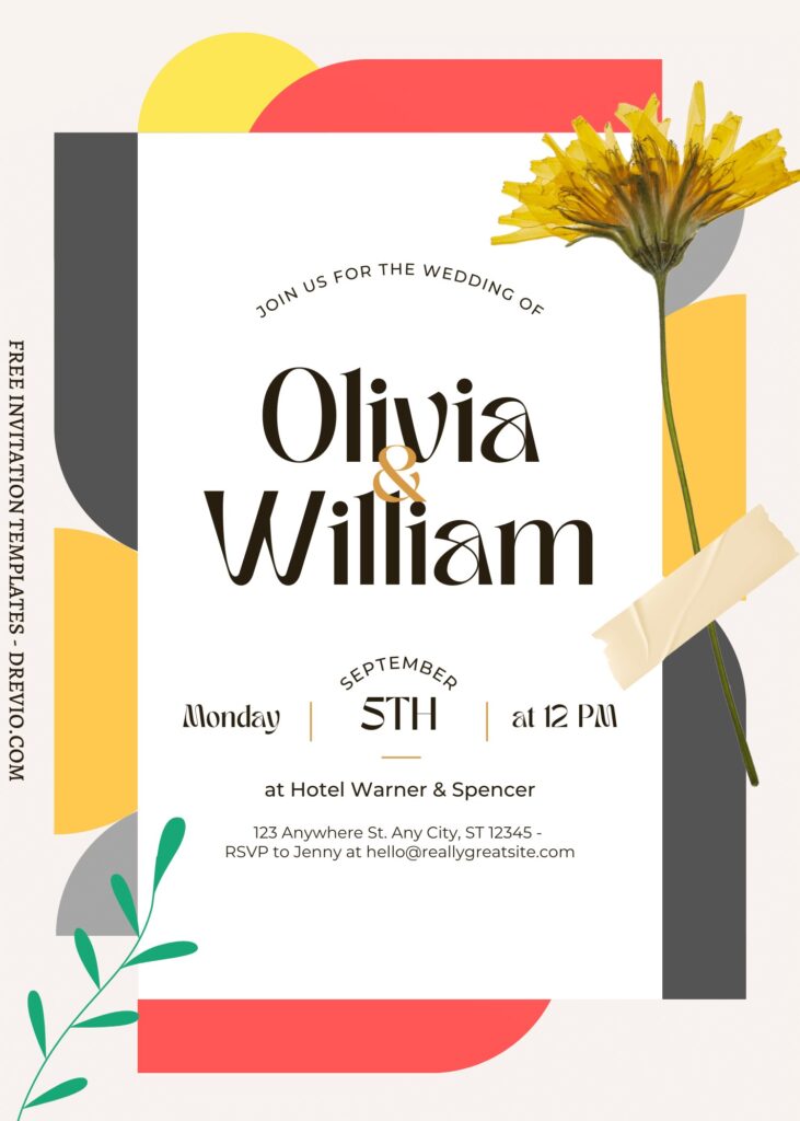 FREE EDITABLE - 11+ Trendy Chic Geometric Floral Editable Canva Templates with editable text