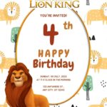 FREE EDITABLE –  18 The Lion King Canva Templates