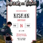 18+ Free Attack on Titan Birthday Invitation (Editable in Canva I Updated Templates 2026)