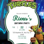 Editable TMNT Ninja Turtles Invitations You Can Customize in Minutes