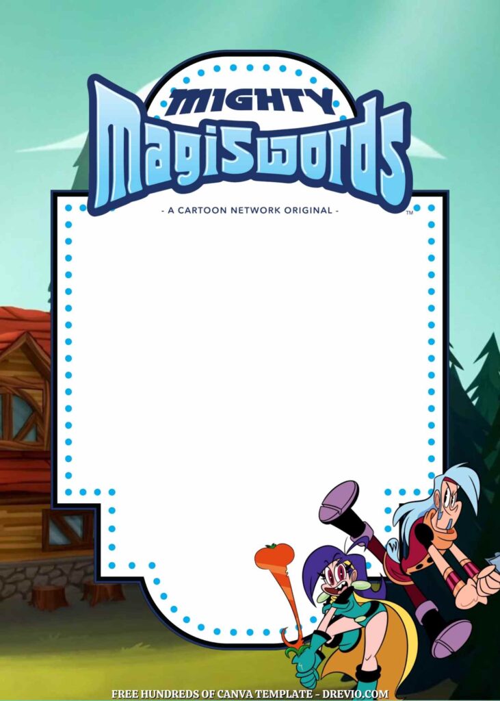 Free Mighty Magiswords Birthday Invitations