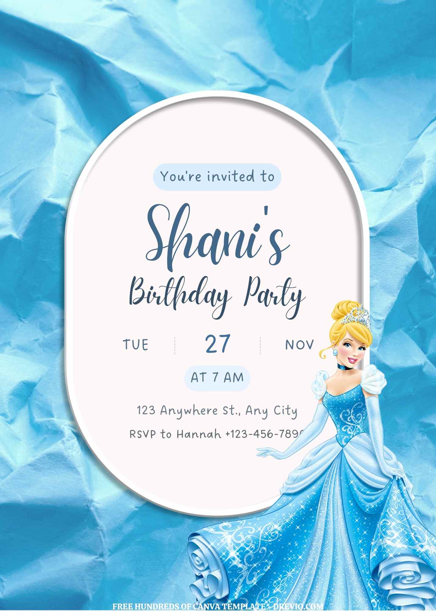 FREE EDITABLE – 16 Cinderella Canva Templates