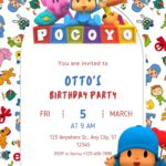 FREE – 20+ Pocoyo Canva Birthday Invitation Templates