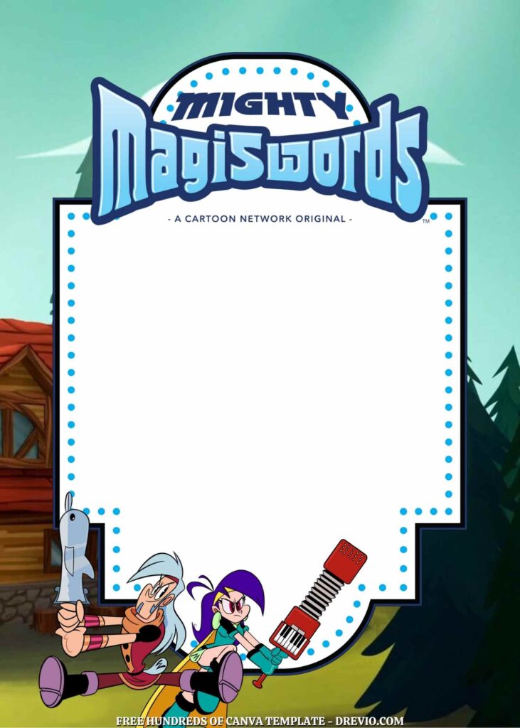 Free Mighty Magiswords Birthday Invitations