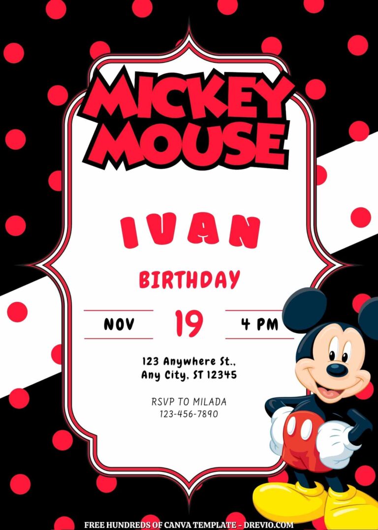 Free Mickey Mouse Birthday Invitations