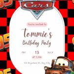 Updated Free 18+ Disney Cars Invitation Design (Look Like $50)