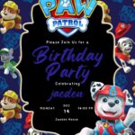 FREE – 20+ PAW Patrol Canva Birthday Invitation Templates