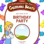 20+ Adventures of the Gummi Bears Canva Birthday Invitation Templates