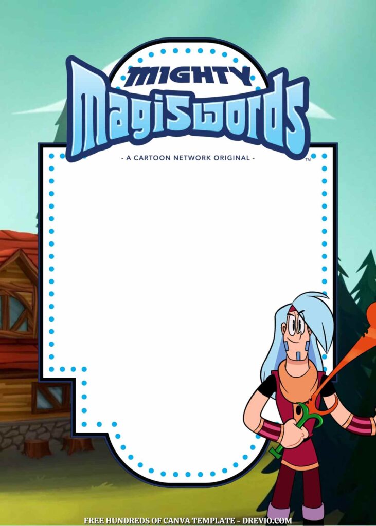 Free Mighty Magiswords Birthday Invitations