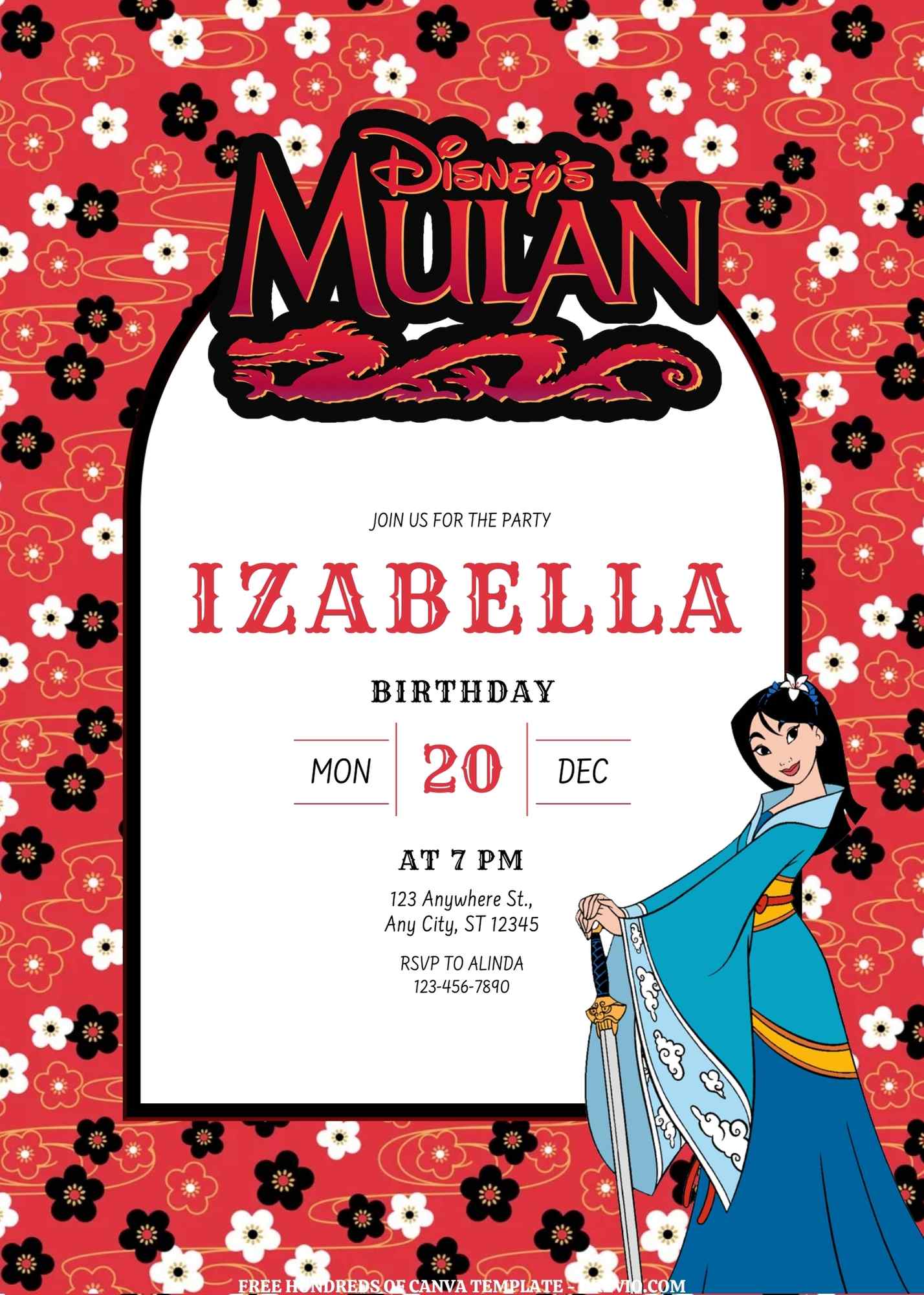 20+ Free Mulan Birthday Invitation Templates You’ll Want to Print Right Away (Canva 2026 Update)