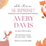 8+ Fun Animal Themed Canva Birthday Invitation Templates