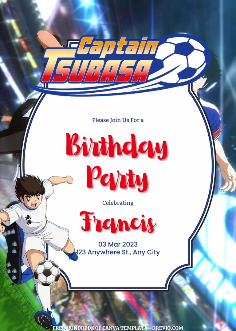 Free Tsubasa Birhday Invitations