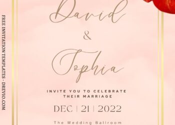 FREE PRINTABLE - 7+ Brilliant Watercolor Floral Canva Invitation Templates