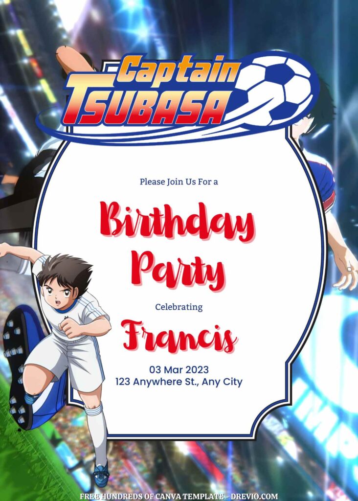 Free Tsubasa Birhday Invitations