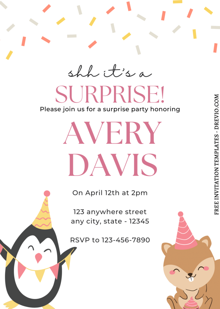 8+ Fun Animal Themed Canva Birthday Invitation Templates with cute wording