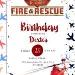 FREE EDITABLE – 16 Planes Fire & Rescue Canva Templates