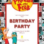 14+ Phineas dan Ferb Canva Birthday Invitation Templates