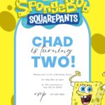 14+ SpongeBob SquarePants Canva Birthday Invitation Templates