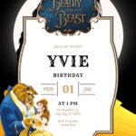 16+ Beauty and the Beast Canva Birthday Invitation Templates