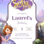 15+ Beautiful Sofia the First Birthday Invitations (Editable) — Updated