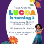 7+ Cherry Disney Encanto Canva Birthday Invitation Templates