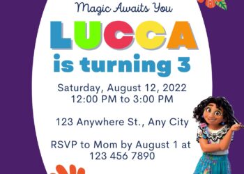 7+ Cherry Disney Encanto Canva Birthday Invitation Templates with cute text