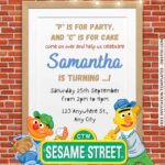 9+ Lovely Cute Sesame Street Canva Birthday Invitation Templates