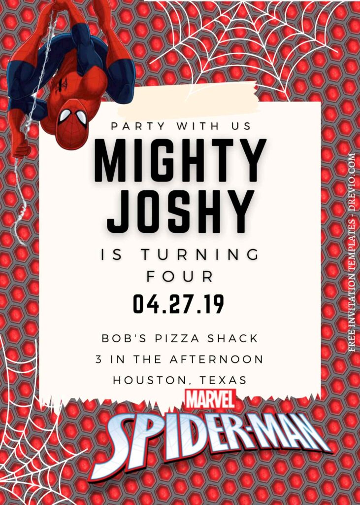 8 Spiderman Canva Birthday Invitation Templates For All Ages