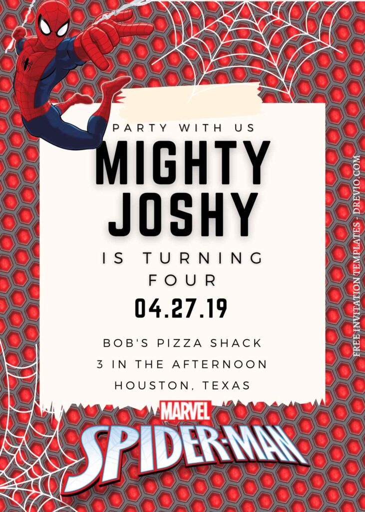 8 Spiderman Canva Birthday Invitation Templates For Boys