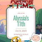 14+ Adventure Time Canva Birthday Invitation Templates