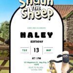 Just Updated! 14+ FREE Shaun the Sheep Canva Birthday Invitations for 2026
