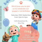FREE EDITABLE – 9 Cute Cocomelon Canva Birthday Invitation Templates (I Updated the Design)