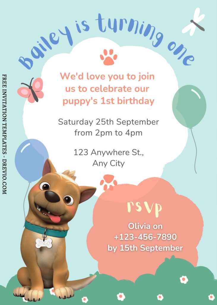 FREE EDITABLE - 9 Cute Cocomelon Canva Birthday Invitation Templates with adorable Bingo