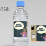 (Free Editable) Pirate Themes Canva Birthday Water Bottle Labels